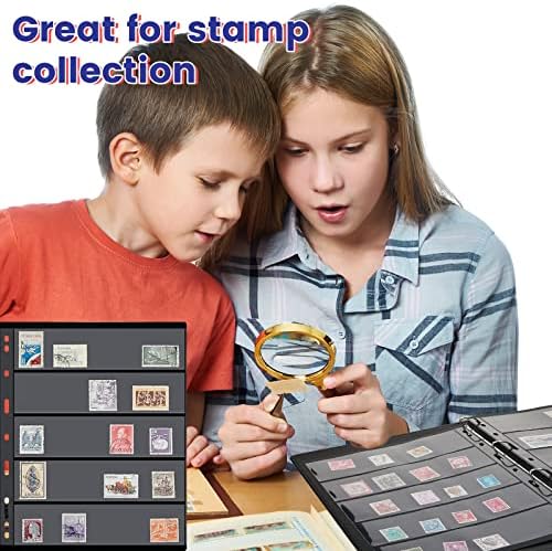 20 Листа Страници с печати, Втулки за страниците на албума за събиране на марки, за да проверите за събиране на пощенски