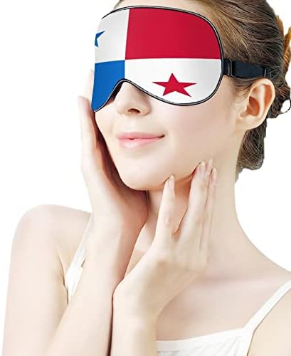 Маска за очи с Панамски Флаг За Сън Меки Калъфи За Очите, Блокер Светлина, Превръзка на Очите и с Регулируема Каишка за Спане по