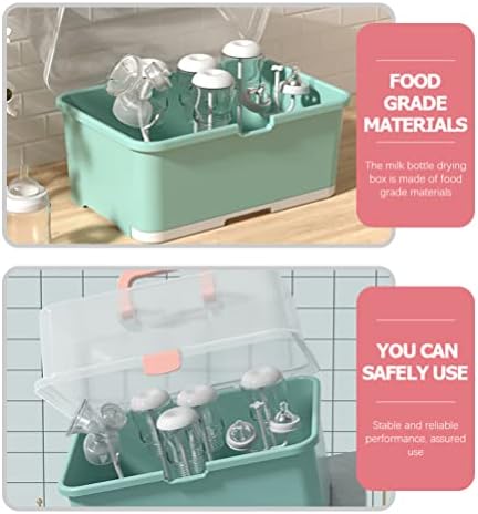 TOPBATHY Простор за бебешки шишета, кутии за съхранение на Бутилки за Хранене, Органайзер с капак от насекоми, Преносим Кухненски