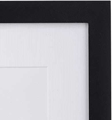 Рамка за снимки Malden International Designs Matte Линейна класическа Дървена, Черна (8x10 инча - 4 опаковки)