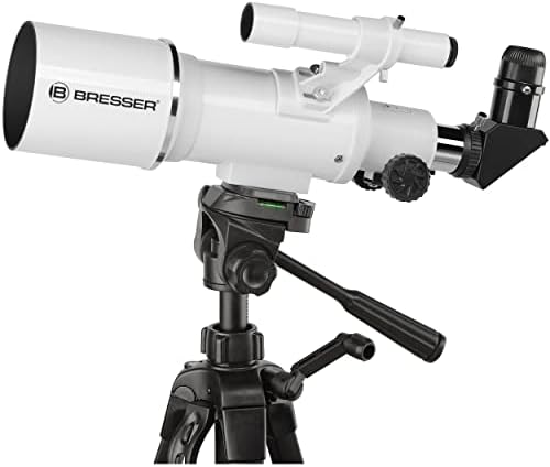 Телескоп-рефрактор Bresser Classic 70/350 с Алуминиева Стена и държач за смартфон