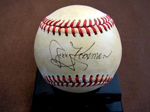 Джери Косман 1969 Wsc Ню Йорк Метс Подписа Auto Ретро Бейзбол Фини Jsa - Бейзболни Топки С Автографи