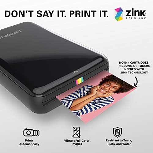Хартия за миг печат Zink 2 x3 премиум-клас (20 опаковки), съвместима с фотоапарати и принтери на Polaroid Snap, Snap Touch, и Zip Mint