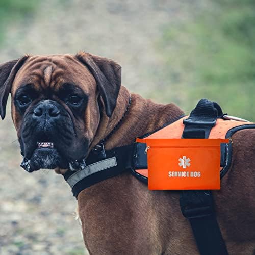 Чанта за служебни кучета WANGDEFA със скоба 5,5x7,5 инча, Чанти за кучета, Жилетки, Голяма Чанта за аксесоари с Клипс, Ключодържател