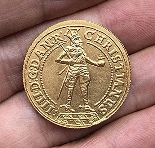 1648 Датски Монети От Омедненного Злато Антични Монети, Чуждестранна Възпоменателна Монета, Монета Събиране CraftsCoin Възпоменателна