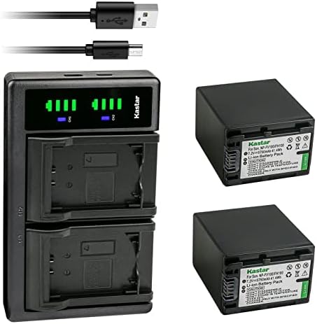 Зарядно устройство Kastar NP-FV100 LTD2 USB е Съвместимо с камера Sony HDR-PJ260 HDR-PJ26 HDR-PJ30 HDR-PJ320 HDR-PJ330 HDR-PJ340 HDR-PJ340E