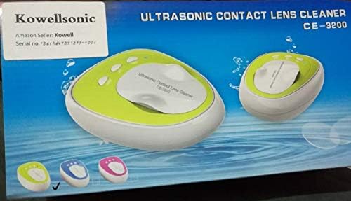 Мини Ултразвуков комплект за почистване на контактни лещи Kowellsonic CE-3200 За ежедневна грижа и бързо почистване на Нова