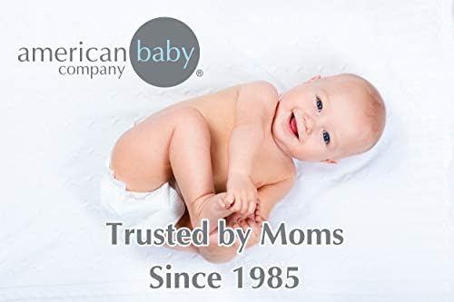 American Baby Company Водоустойчив Защитен Калъф за плосък плетена детска Люлка под формата на Стеганого одеяла с Релефни, Бяла 15 X 33