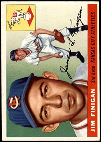 1955 Topps 14 Джим Финиган от Канзас Сити Атлетикс (Бейзболна картичка), БИВШ спортист