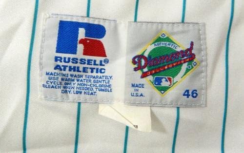 1993-02 Флорида Марлинз 59 Излиза в играта Бяла риза 46 DP14328 - Използваните в играта тениски MLB