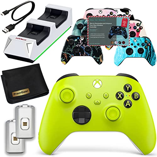 Контролер на Microsoft Xbox (електрическа волта) за сериите X, Серия S, Xbox One, Windows 10, Android и Ios, в комплект