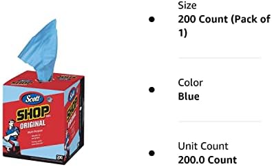 Колички за кърпи Scott Син в опаковка - 200 Листа и Simpli-Magic 79101, 14 x12, 50 x, Червени
