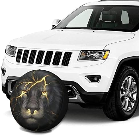 Готин Калъф за Резервна гума с изображение на Лъв, Водоустойчив Пыленепроницаемые, Защитени от uv Калъфи за джанти гуми за Jeep Wrangler