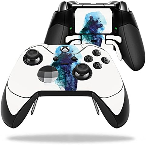 Кожата MightySkins, съвместим с контролера на Microsoft Xbox One Elite - Spirit Bear | Защитен, здрав и уникален винил калъф | Лесно