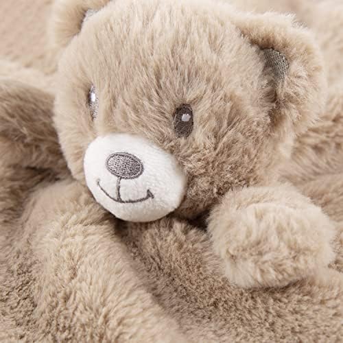 BEILIMU Baby Bear + Защитно Одеяло със Заек, Меко Норковое Детско Плюшевое Одеяло с Чудесни Животни