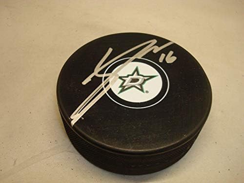 Джейсън Дикинсън Подписа хокей шайба Далас Старс с автограф на 1C - Autograph NHL Pucks