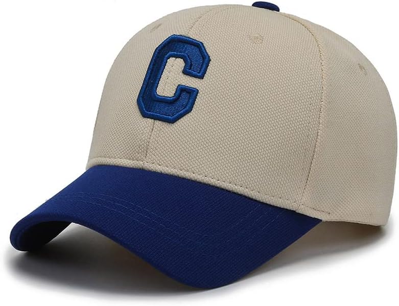 Бейзболна Шапка Vintage Letter C Hat Регулируема Скоба за Универсална бейзболна шапка
