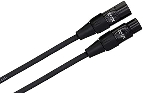 Микрофон кабел Hosa HMIC-025 REAN XLR3F - XLR3M Pro, 25 фута и микрофон на кабела Hosa HMIC-010 Pro, REAN конектори XLR3F-XLR3M, дължина на