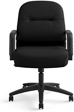 Стол за управител на HON - възглавница-Мека серия за среден офис, черна (H2092)