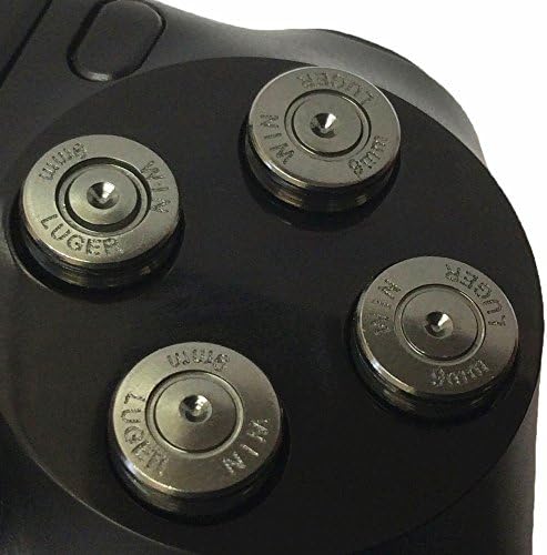 Потребителски бутони Gametown Metal Grey 9mm Bullet за контролери PS4 DualShock 4