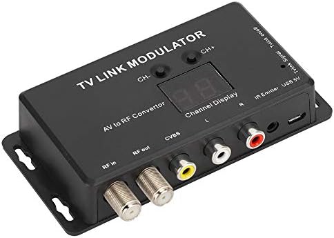 Радиочестотни Модулатор за телевизор Радиочестотни Модулатор Пластмасов Черен Tm70 Uhf Tv Link Модулатор на Av Радиочестотни