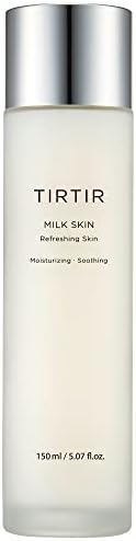 TIRTIR Milk Skin 5,07 течни унции (150 мл) Освежаващо нажежен тоник за лице за грижа за гладка порцеланова кожа, вещица