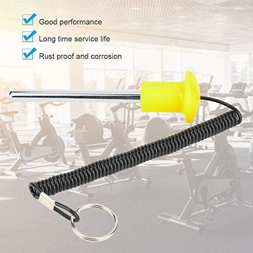 Утяжелитель Pin, утяжелитель за фитнес със защита от ръжда и корозия, помага ви да тренирате, за да подобри фигурата и здравето (жълт)