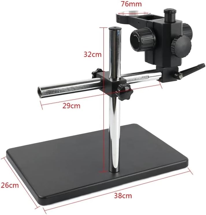 GGEBF Промишлен Бинокъла тринокулярный микроскоп, Камера Поставка Притежателя Скоба 76 мм Универсален въртящи се на 360 Пейка за техническо