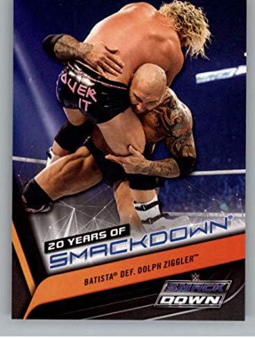 2019 Topps WWE Smackdown Live на 20 Години SmackDown SD-33 Търговска картичка Batista Борба