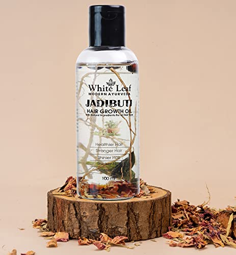 Естествено Аюрведическое масло за коса White Leaf Jadibuti За контрол на косопад, в борбата с перхотью, Здрави Гъста и силна коса, богато