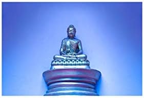 999Store Стенни картини на Буда индийското изкуство (Canvas_24X36 Inch_SkyBlue) LP24360336