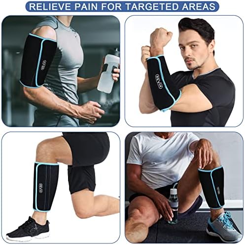 REVIX XL Гума в долната част на крака Пакет с лед за наранявания многократна употреба Гелевый Студен Компрес за Облекчаване на болки