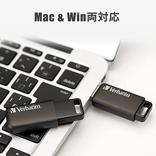 USB памет Verbatim Japan USBSLM32GZV1, 32 GB, USB, 3.2 (Gen1), Разтегателен тип, Отвор за каишка за ръка, Съвместимо с Windows и Mac,