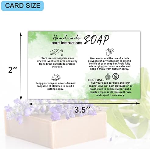 Инструкции за грижа за сапун ръчно изработени, Инструкции за клиенти в производството на сапуни ръчно изработени, Ръководство за грижа за