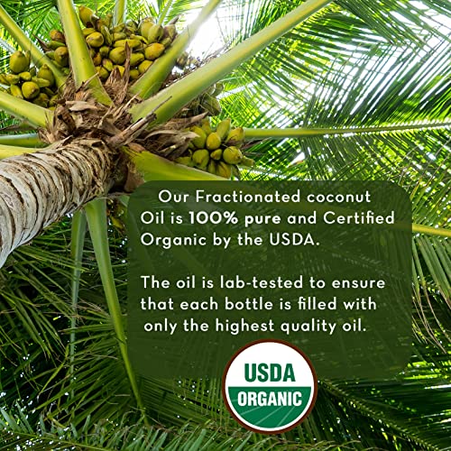 Биологичното Фракционированное кокосово масло за кожа и коса, 4 ет. унция - Течно масло-носител за Разреждане на Етерични