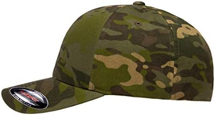 Бейзболна шапка Flexfit Multicam с 6 ламперия, Официално Лицензирана Multi-Cam с 2 шарени, черно Камуфляжная или Зелена Камуфляжная