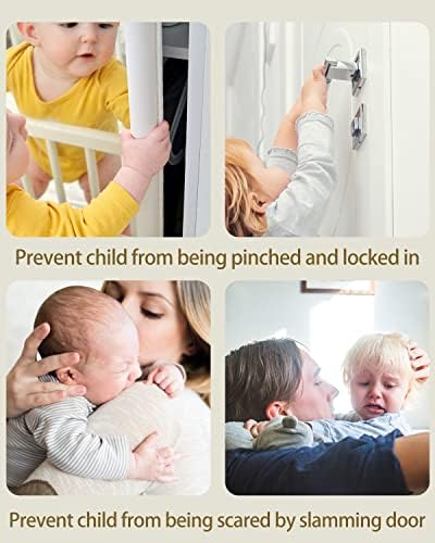 Вратата се Затвори Aosite, 4 опаковки, защита за защелкивания отпечатъци, Самозалепващи Въртящата Защита на деца, Защита За