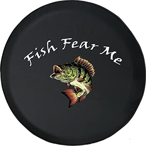Калъф за резервна гума Fish Fear Me Camper е подходящ за 14-15-инчов джантата |28-29-инчов гуми