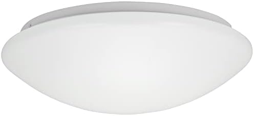 Sunlite 87764 14-Инчов Декоративен тавана лампа във формата на гъба, 24 W, 1800 лумена, С възможност за настройка на цветовете 27/30/35