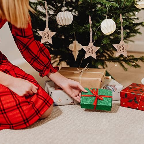 Коледа Занаят Коледен Дървена Обратно Броене Адвент -Номера: Коледни Календари Направи си сам Е Звезда Коледни Коледни Бележки