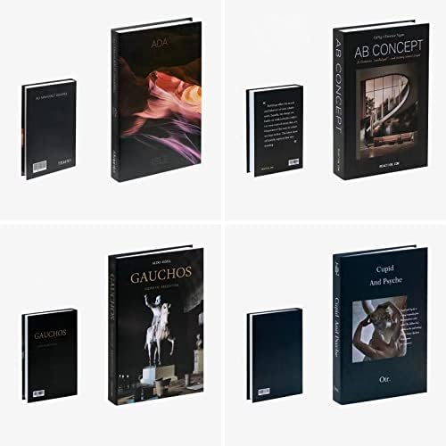 Ediactcyl 4 Опаковки Изкуствени Книги за украса, Модерен Модерен Набор от Декоративни Книги за Дома в с Твърди корици, Фалшиви Библиотеки,