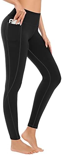 Дамски Гамаши за йога MIRITY 4 в опаковка с джобове - Панталони за тренировка на корема с Висока талия