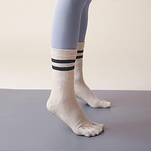 Чорапи за йога FOX-TECH 2 Чифта, Дамски Нескользящие Чорапи, за Пилатес, Чорапи за Щанги, Болнични Чорапи, Чорапи за Йога с Дръжки