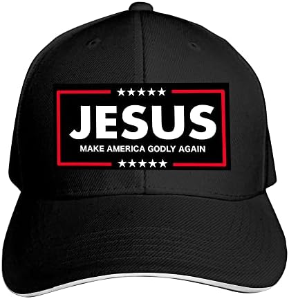 Исус Отново Ще направи Америка Божествена Шапка Исус 2024 Единствената Ни Надежда бейзболна шапка на Исус е Мой Спасител Тръмп Шофьора