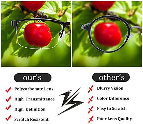 ALWAYSUV Очила за късогледство в черна рамка TR90, недалновидни очила за мъже и жени-1,5 Моля, обърнете внимание, че това не са очила за