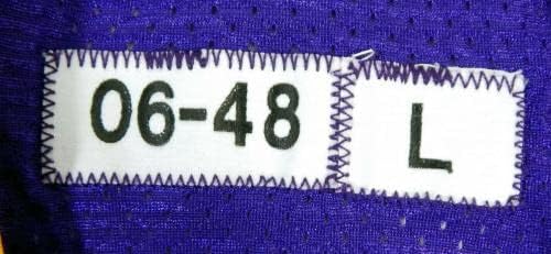 2006 Минесота Викингз №50, Издаден под формата на Лилава Тениски 48 DP20317 - Използваните тениски За игри NFL Без подпис