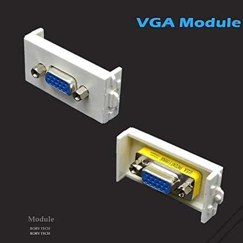 Комуникационни детайли Lysee - Стенни панела на Кутията с 2 порта, VGA + RJ-45 Дисплей на Монитора на Мултимедийна Информация Стенни