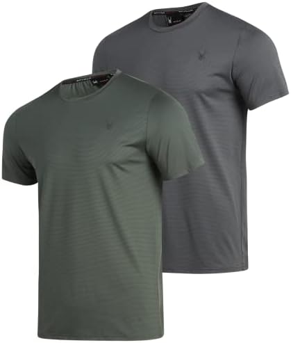 Мъжка спортна тениска Spyder - 2 опаковки, тениска Dry Fit с къс ръкав Sports Performance Tee (S-XL)