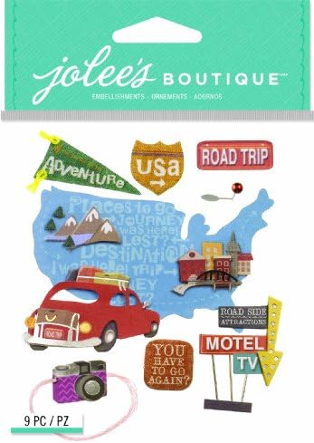 Обемни Стикери за Бутик Jolee's, Пътна пътуване