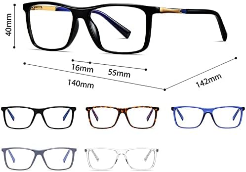 Дамски Очила За четене RESVIO С кутия пролетта Ставите на Ръчно изработени В Правоъгълни Рамки За Четене Прозрачни